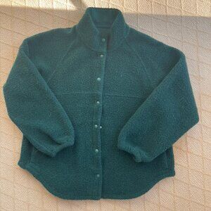 Outdoor Voices Mega Fleece Snap Jacket